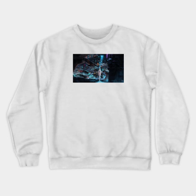 Sentient Crewneck Sweatshirt by atomcyber